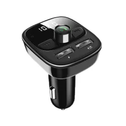 Draadloze Bluetooth-zender - handsfree - dubbele USB-oplader - digitaal - LEDFM-transmitters