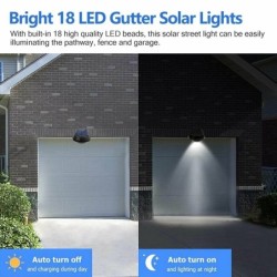 Lamp op zonne-energie - buiten wandlamp - schemering tot dageraad licht - waterdicht - 18 LEWandlampen