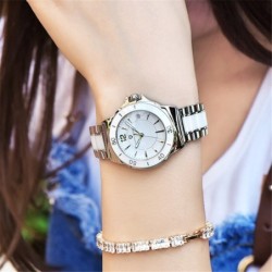 PAGANI DESIGN - luxe dameshorloge - diamanten - armband van keramiek - waterdichtHorloges