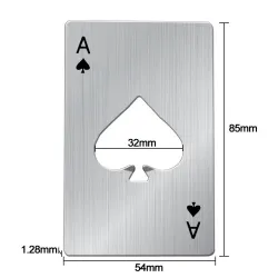 Ace card - aluminium flesopener - creditcard formaatBar producten