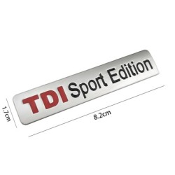 TDI SPORT EDITION - chrome emblem - car stickerStickers