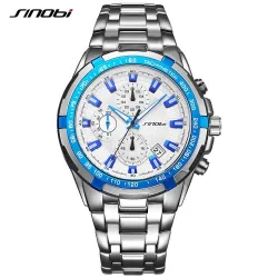 SINOBI - heren sporthorloge - Quartz - chronograaf - waterdichtHorloges