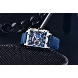 PAGANI DESIGN - sport herenhorloge - Quartz - waterdicht - roestvrij staal - skeleton racing seriesHorloges