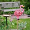 Garden solar light - metal lamp - waterproof - pink flamingoSolar lighting