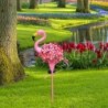 Garden solar light - metal lamp - waterproof - pink flamingoSolar lighting