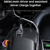 Universele autolader - dubbele USB - snel opladen - aluminium - 4.8A - 5VInterieur accessoires