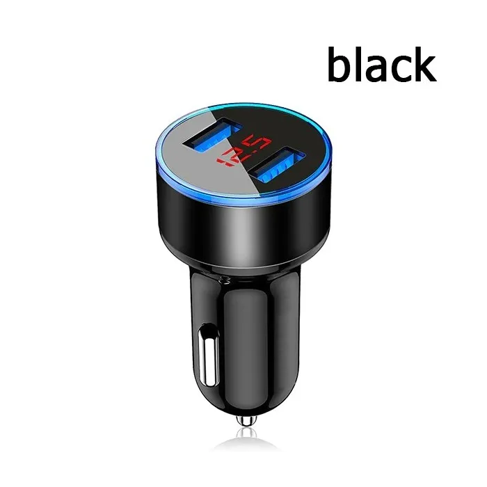 Universele autolader - dubbele USB - snel opladen - aluminium - 4.8A - 5VInterieur accessoires