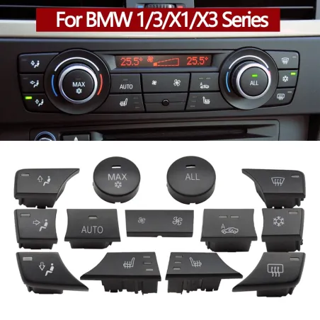 Auto dashboard knoppen - airconditioning - ventilatie controle - AC knop - voor BMW 1 3 X1 X3Interieur onderdelen