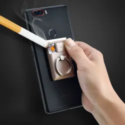 2 in 1 universele telefoonhouder - met aansteker - verstelbare ring - opladen via USBHouders
