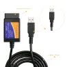 OBDII OBD2 auto code reading via USB - read error message - diagnosis - ELM327 ELM 327Diagnosis