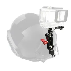 Aluminum arm - helmet mount - 360 degree adjustment - for GoProMounts