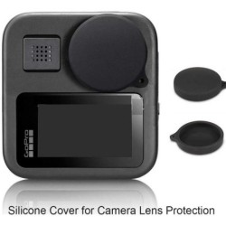 Silicone lens cover - tempered glass screen protector - for GoPro MaxProtection