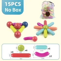 Magnetic building blocks - sticks - balls - big size - educational toyConstruction