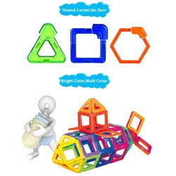 Magnetische bouwstenen - bouwset - groot formaat - educatief speelgoedConstructie