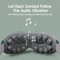 4D smart eye massager - muziek - ritme - vibratie - relax - acupressuur - verlicht vermoeidheid/donkere oogkringenMassage