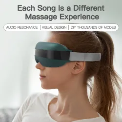 4D smart eye massager - muziek - ritme - vibratie - relax - acupressuur - verlicht vermoeidheid/donkere oogkringenMassage