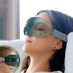 4D smart eye massager - muziek - ritme - vibratie - relax - acupressuur - verlicht vermoeidheid/donkere oogkringenMassage