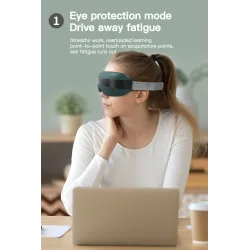 4D smart eye massager - muziek - ritme - vibratie - relax - acupressuur - verlicht vermoeidheid/donkere oogkringenMassage
