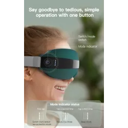 4D smart eye massager - muziek - ritme - vibratie - relax - acupressuur - verlicht vermoeidheid/donkere oogkringenMassage