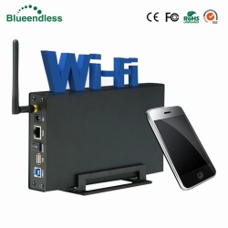 Aluminium externe behuizing - Nas WiFi-router - repeater - 300 mbps - HDD3.5 Sata naar USB 3.0-behuizingHDD behuizing