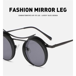 Steampunk round sunglasses - metal frame - unisexSunglasses