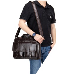 Business shoulder bag - genuine leather - large capacityBags