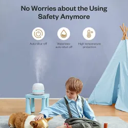 Ultrasone luchtbevochtiger - etherische oliën diffuser - 300 mlLuchtbevochtigers