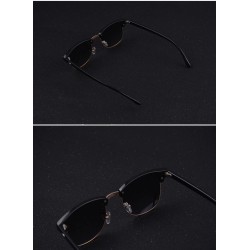 Classic polarized sunglasses - half metal frame - unisexSunglasses