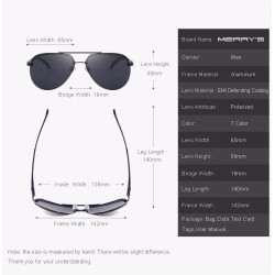 MERRY'S - men's polarized sunglasses - aluminum frameSunglasses