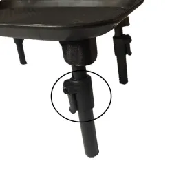 Visaastafel - campingtafel - uitschuifbare potenOutdoor & Kamperen