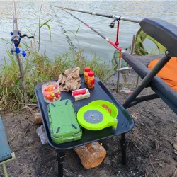 Visaastafel - campingtafel - uitschuifbare potenOutdoor & Kamperen