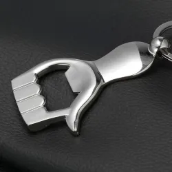 Duim omhoog - metalen flesopener - met sleutelringSleutelhangers