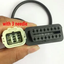 OBD2 16-pins naar 3-pins / 6-pins - kabel voor KTM - adapter voor motorfiets - ECU-software tuningDiagnose