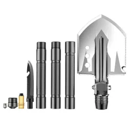 Multifunctionele opvouwbare schep - aluminium - militair - survivalSurvival gereedschap