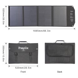 120W Solar panel - foldable fast charger - for phone / camera / laptopChargers
