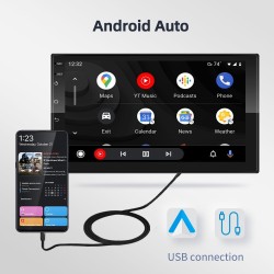 Android 9 autoradio - 2GB-32GB - Bluetooth - camera - Wifi - GPS - MirrorLinkDin 2