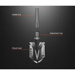 Multifunctionele technische schop - opvouwbaar - militair / survivaltool - setSurvival gereedschap