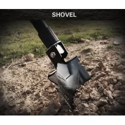 Multifunctionele technische schop - opvouwbaar - militair / survivaltool - setSurvival gereedschap