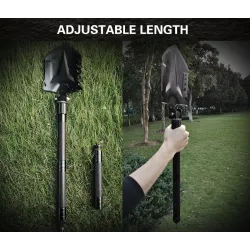 Multifunctionele technische schop - opvouwbaar - militair / survivaltool - setSurvival gereedschap