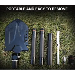 Multifunctionele technische schop - opvouwbaar - militair / survivaltool - setSurvival gereedschap