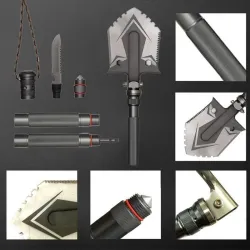 Multifunctionele opvouwbare schop - militair / camping / survival / noodhulpmiddelSurvival gereedschap