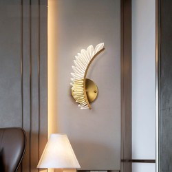 Moderne LED wandlamp - gouden vleugels design - indoorWandlampen