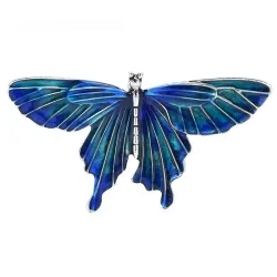 Emaille vlinder brocheBroches