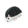 Zwart emaille egel - brocheBroches