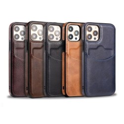 Leather protection case with credit card slot for iPhoneProtection