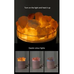 Natuurlijk kristal - aromatherapie draadloze luchtbevochtiger - met sfeerlamp - etherische oliediffuserLuchtbevochtigers