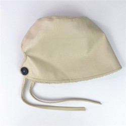 Bucket style hat - warm winter leather hat - Korean styleHats & Caps