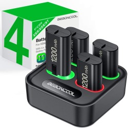 4 x 1200mAh battery pack - USB charging dock - for Xbox One X / S / Xbox Elite ControllerControllers