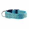 LED hondenhalsband - veiligheidsnachtwandeling - kleurrijke luipaardprintHalsbanden en Lijnen