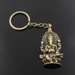 Vintage Ganesha Boeddha olifant sleutelhangerSleutelhangers
